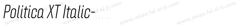 Politica XT Italic字体转换